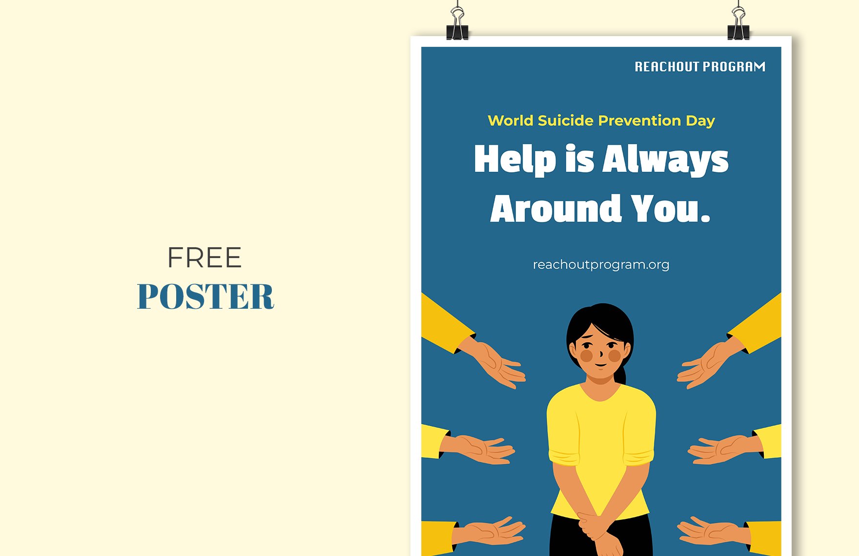 World Suicide Prevention Day Poster in PDF, Illustrator, SVG, JPG