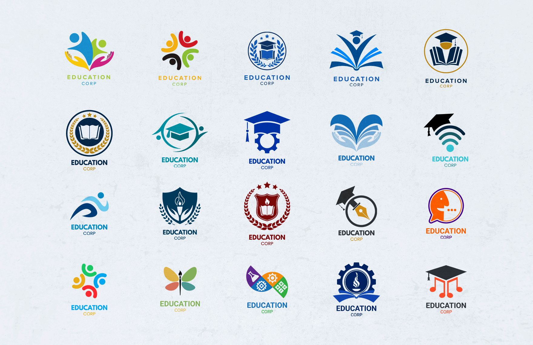 illustrator education logo templates free download