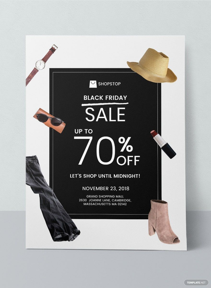 Black Friday Sales Poster Template