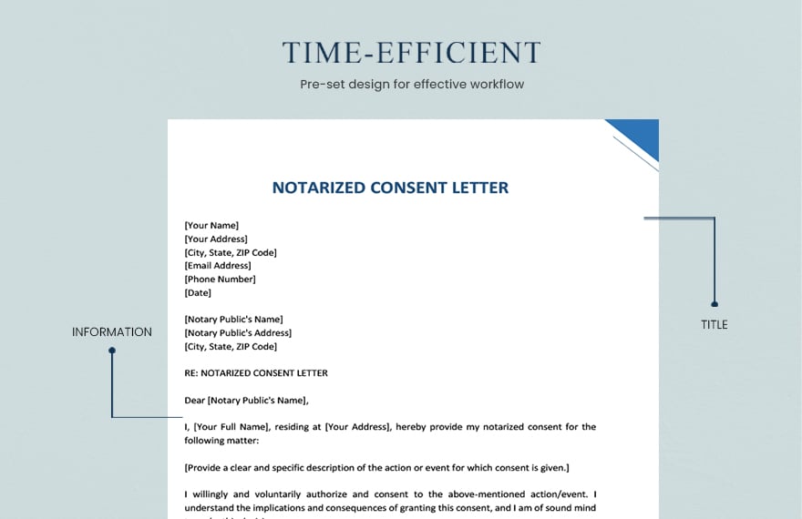 Notarized Consent Letter