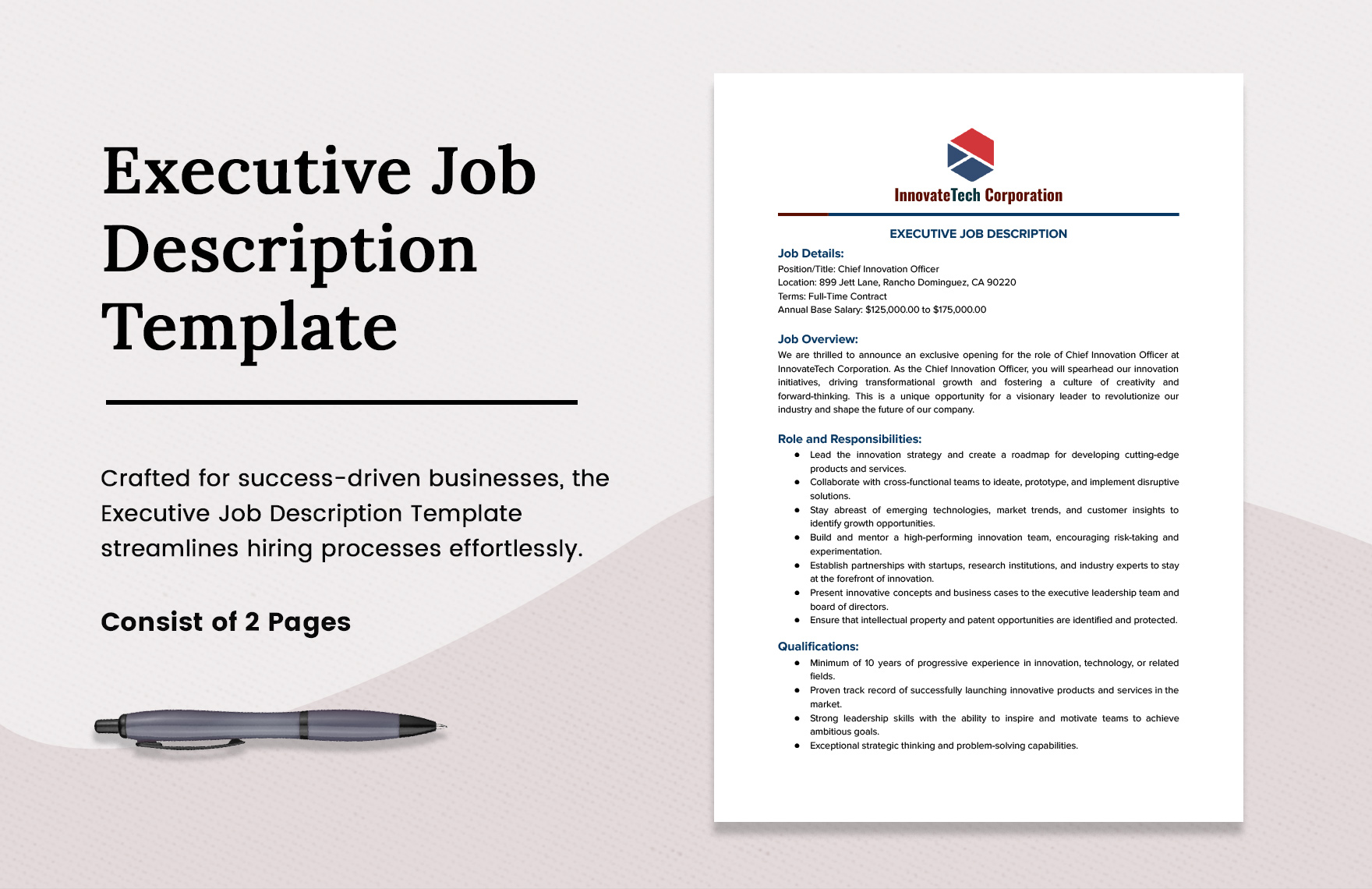 Sales Representative Job Description Template 10+ Free Word, PDF