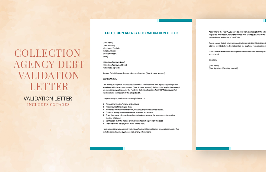 Collection Agency Debt Validation Letter