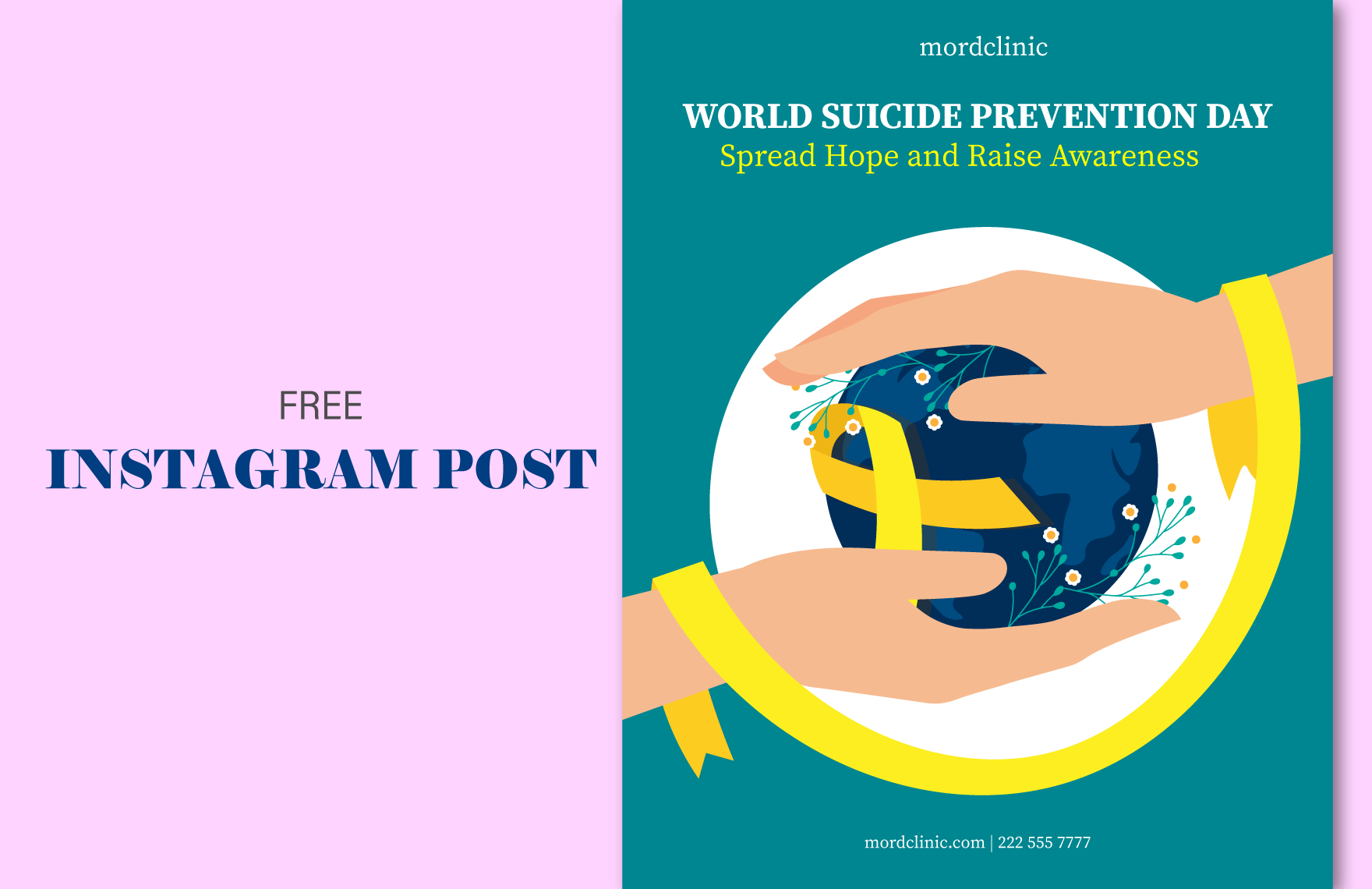 Free World Suicide Prevention Day  Instagram Vertical Post in PDF, Illustrator, SVG, JPG