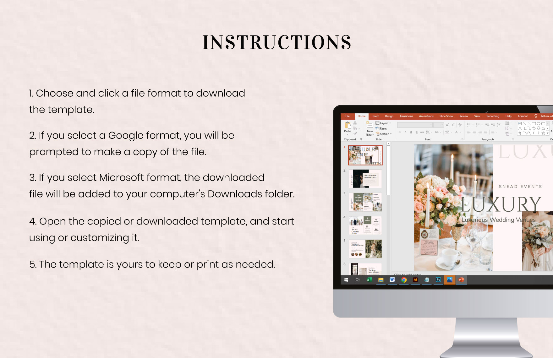 Free Luxury Presentation Template to Edit Online
