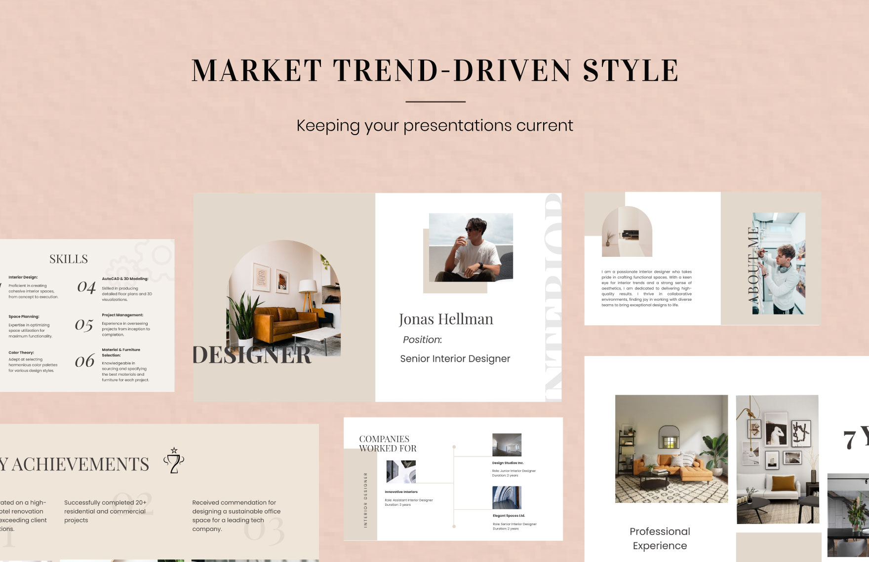 Free Interior Designer Presentation Template to Edit Online