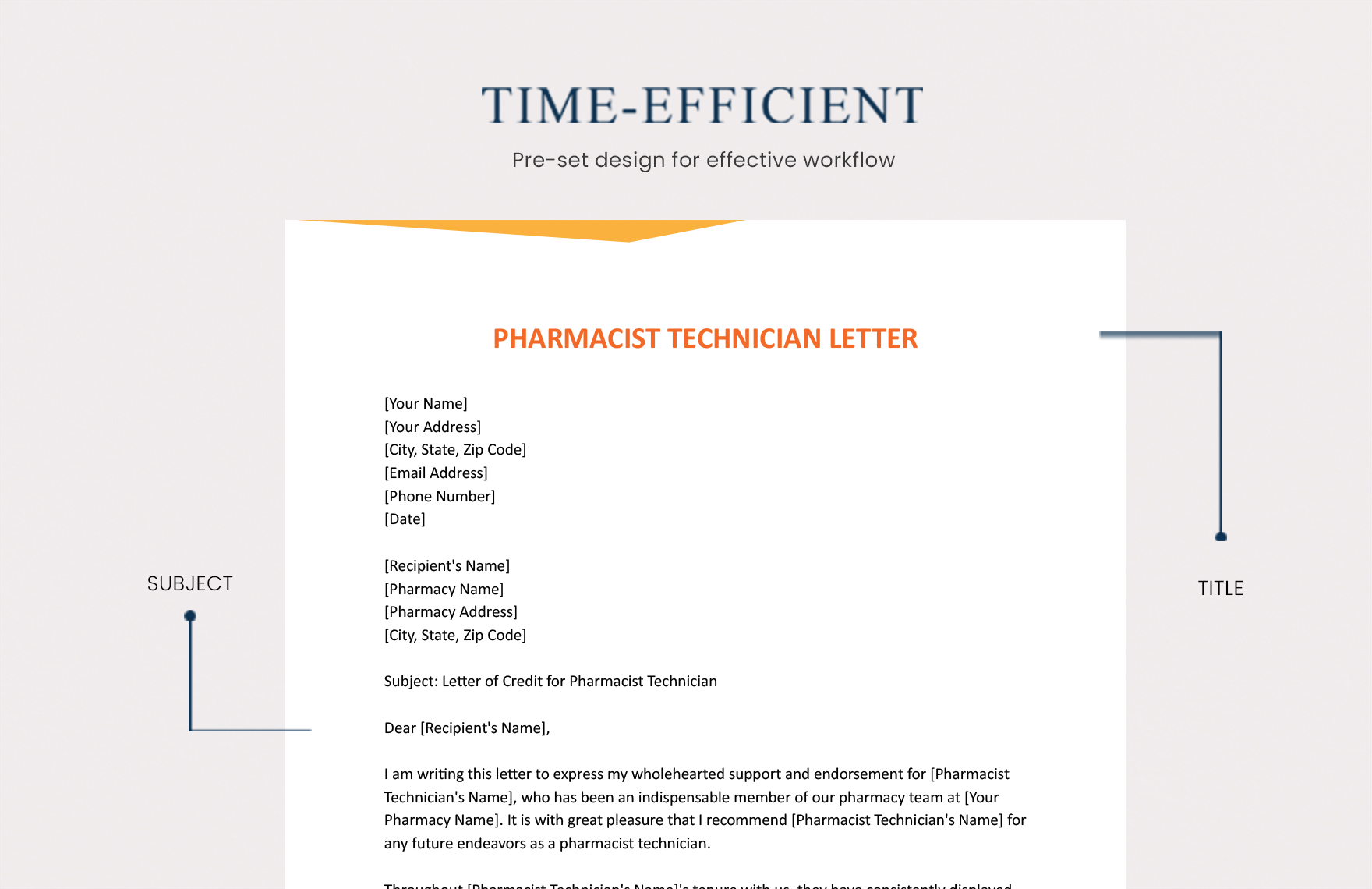 Pharmacist Technician Letter