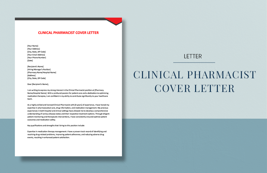 cover letter for pharmacist supervisor