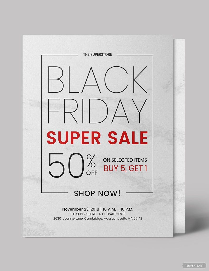 Black Friday Discount Flyer Template