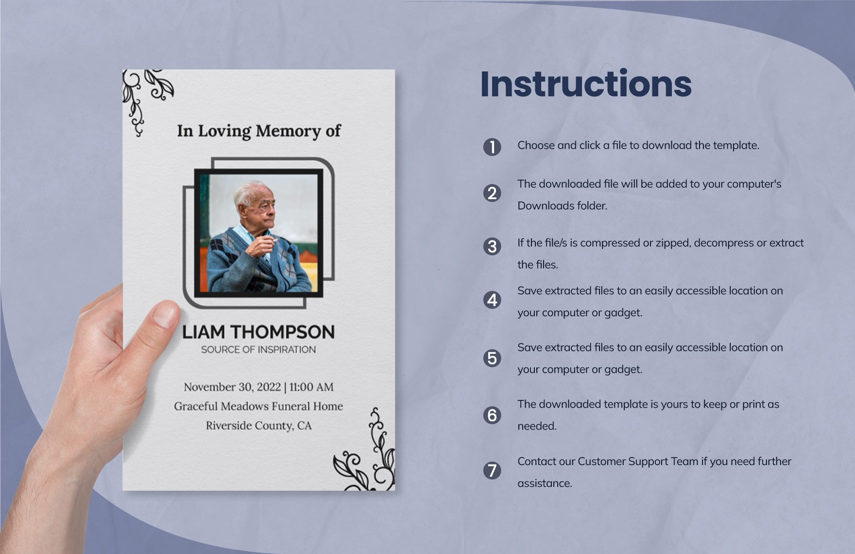 Obituary Template Word Doc Download