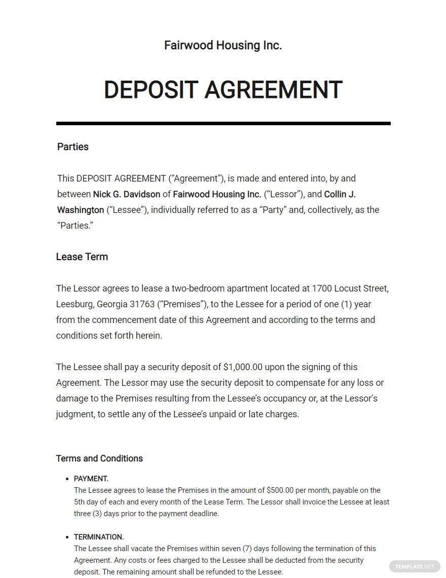 assignment of deposit account agreement