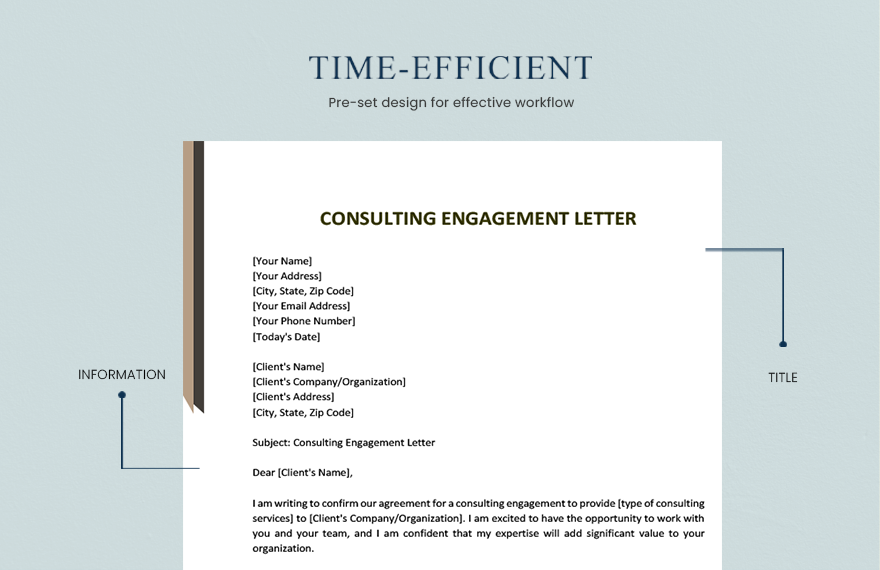 Consulting Engagement Letter
