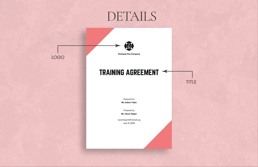 Training Agreement Template