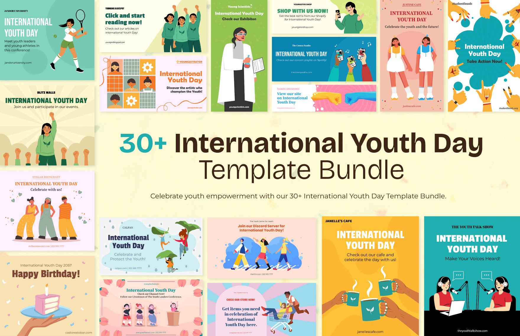 30+ International Youth Day Template Bundle