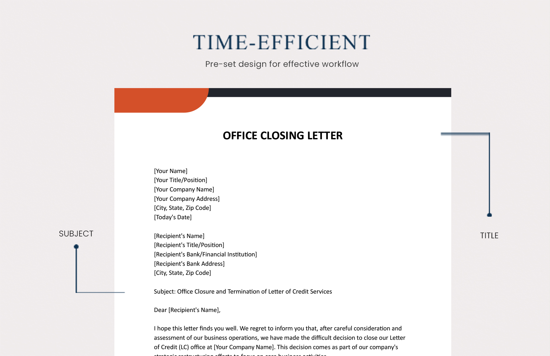 Office Closing Letter