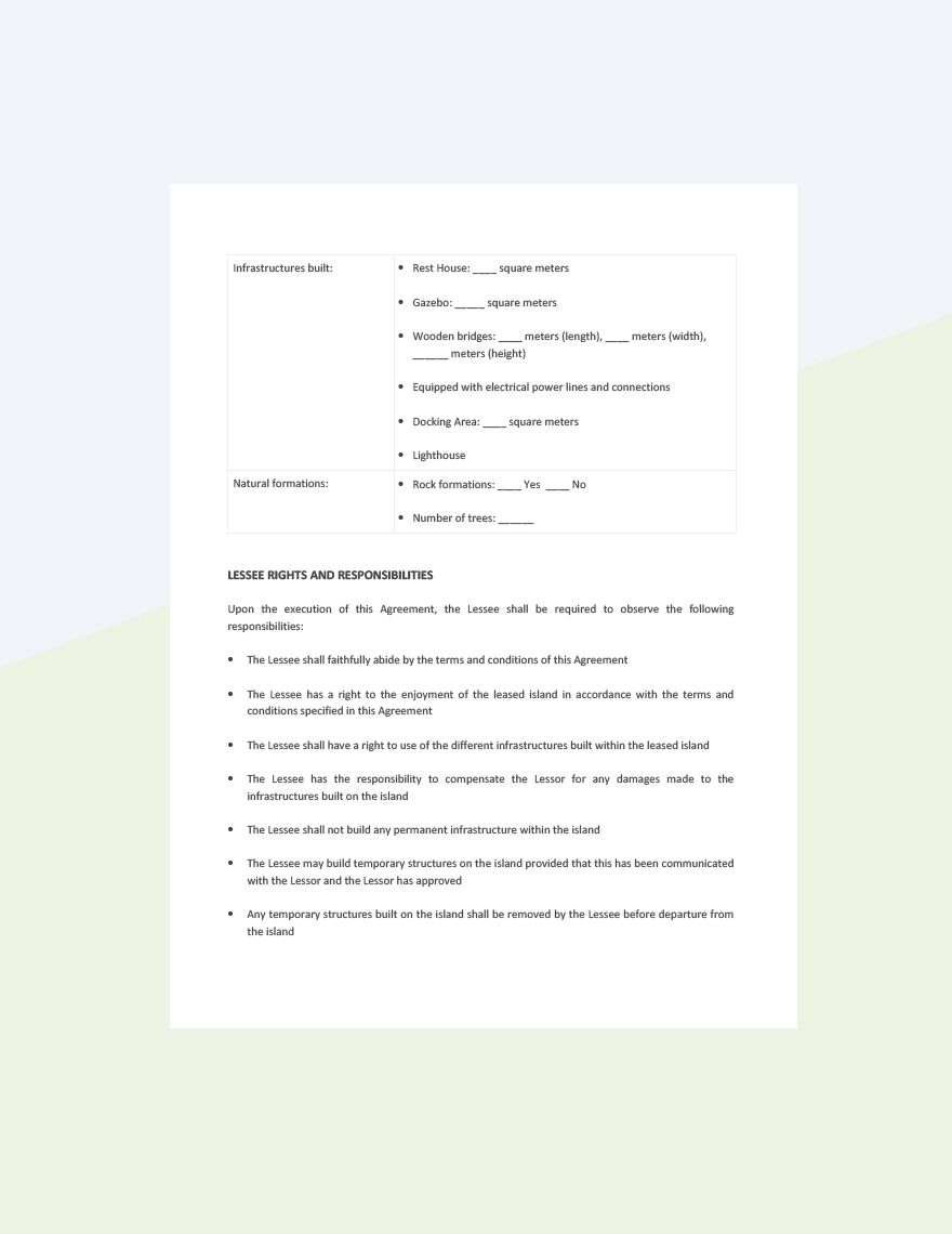 Property Lease Agreement Template