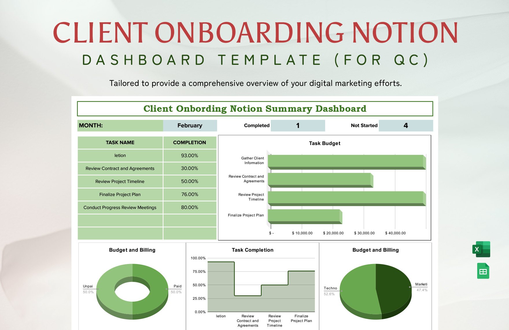 Client Onboarding Notion Dashboard Template 