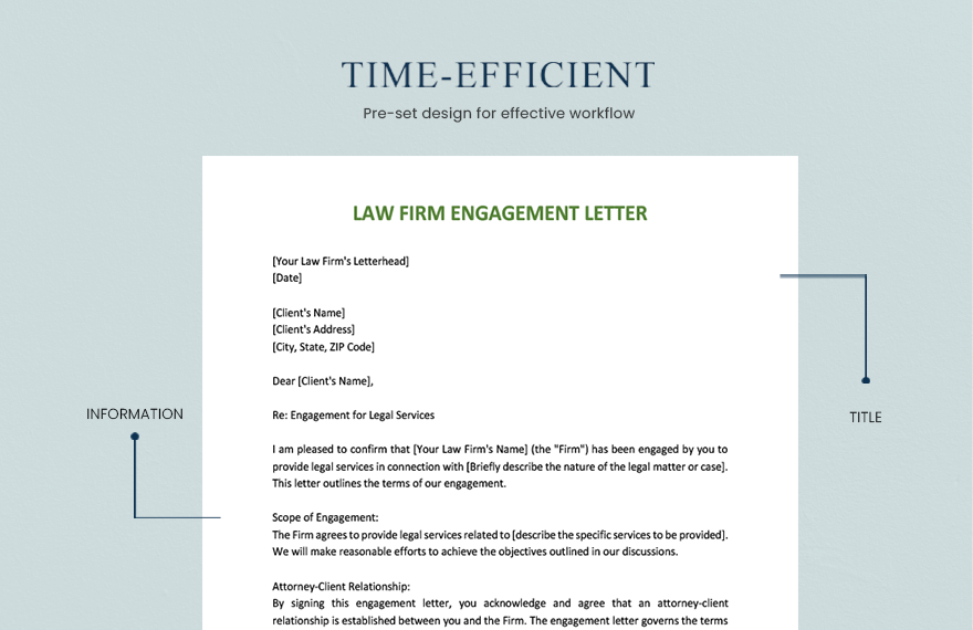 Law Firm Engagement Letter
