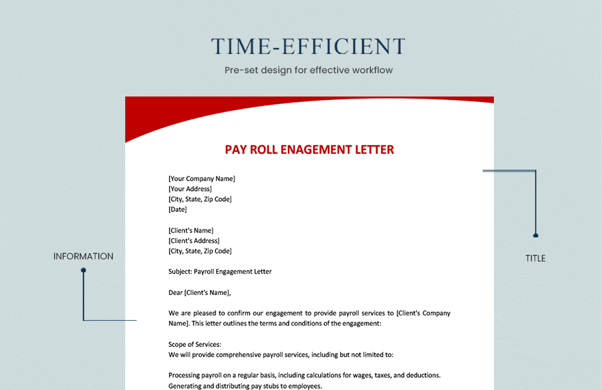 Payroll Engagement Letter