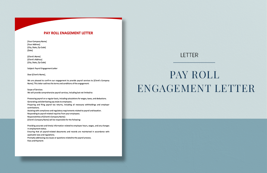 Payroll Engagement Letter