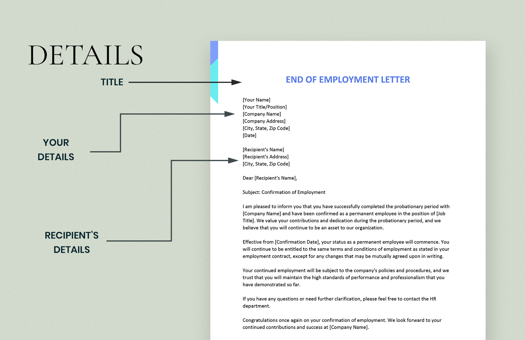 End of Employment Letter