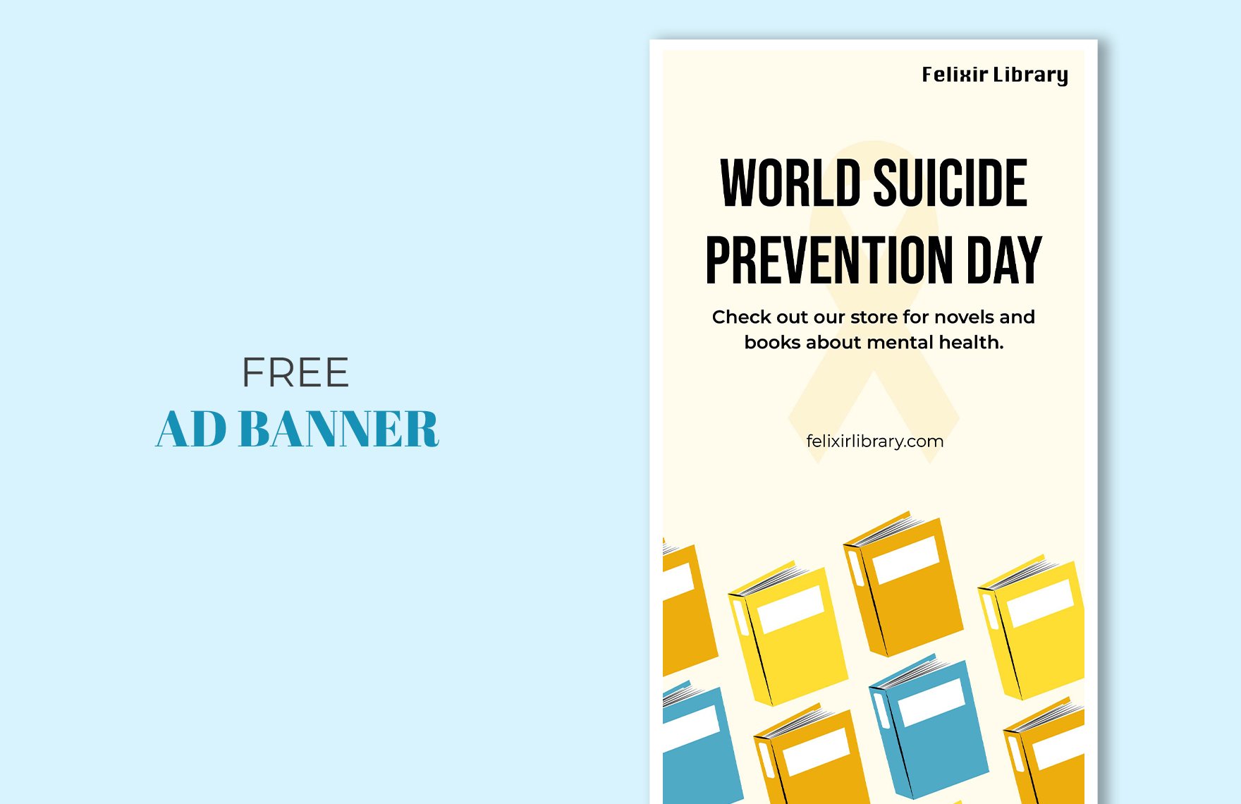 Free World Suicide Prevention Day Vertical Ad Banner in PDF, Illustrator, SVG, JPG