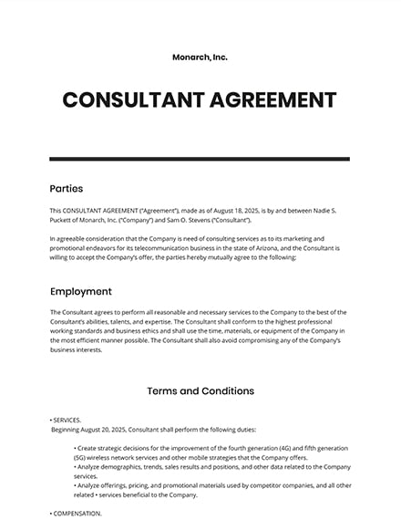 Consultant Agreement