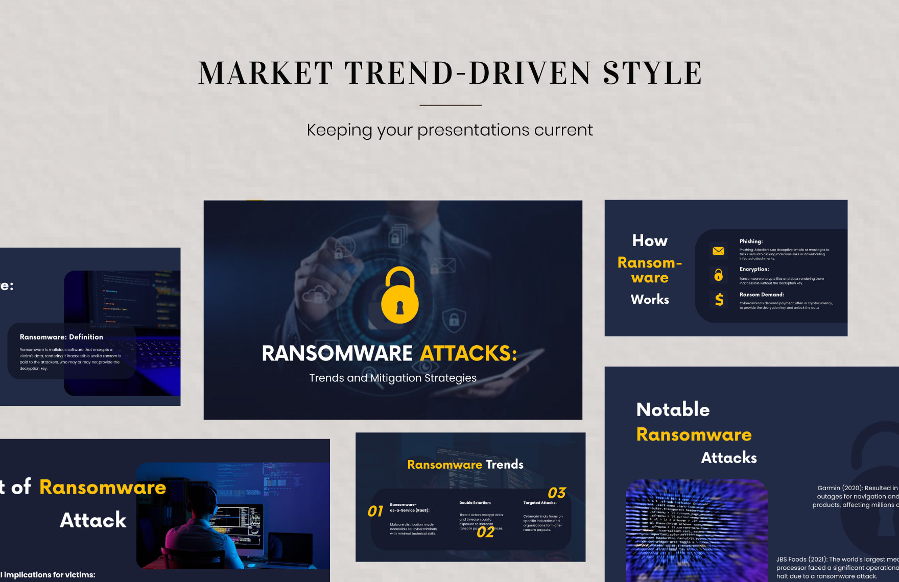 Free Cyber Security Presentation Template to Edit Online