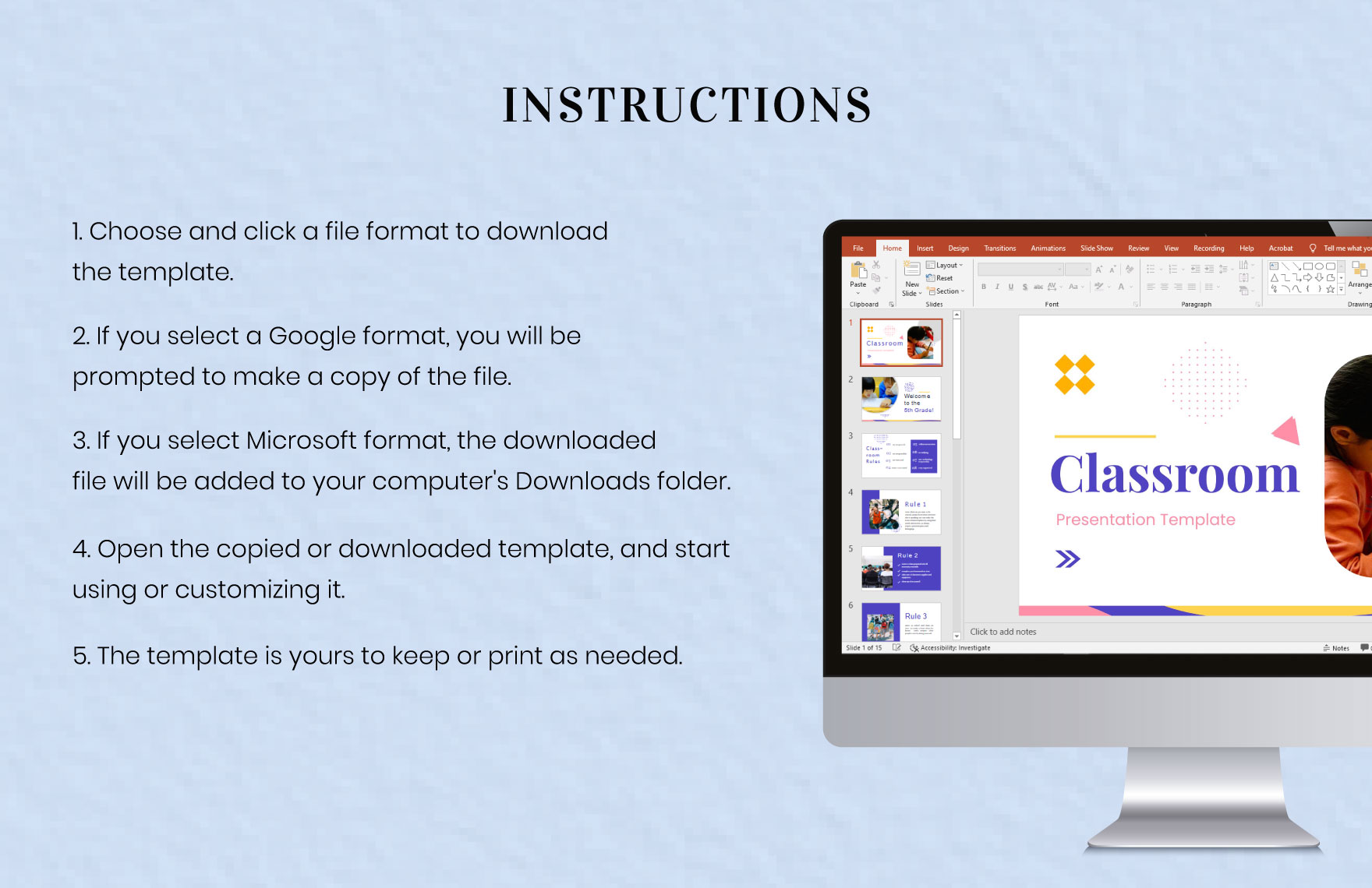 Free Classroom Presentation Template to Edit Online Free Classroom Presentation Template to Edit Online