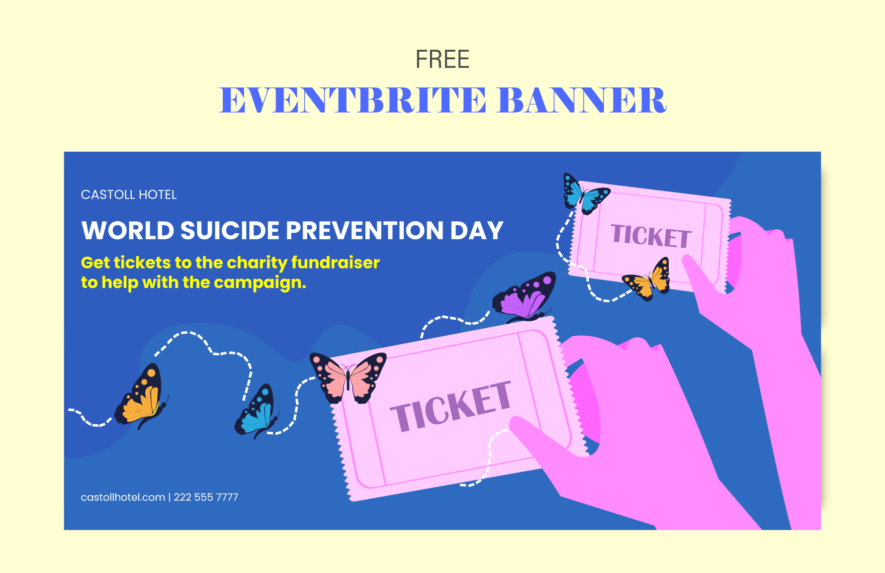 World Suicide Prevention Day  Eventbrite Banner in PDF, Illustrator, SVG, JPG