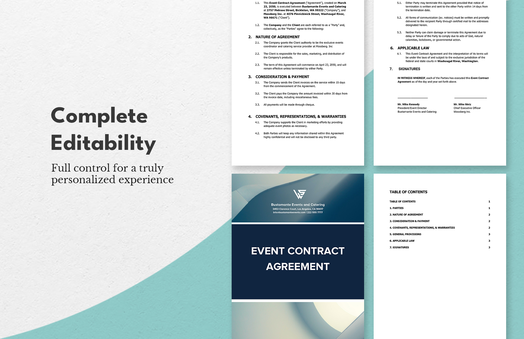 Event Contract Agreement Template