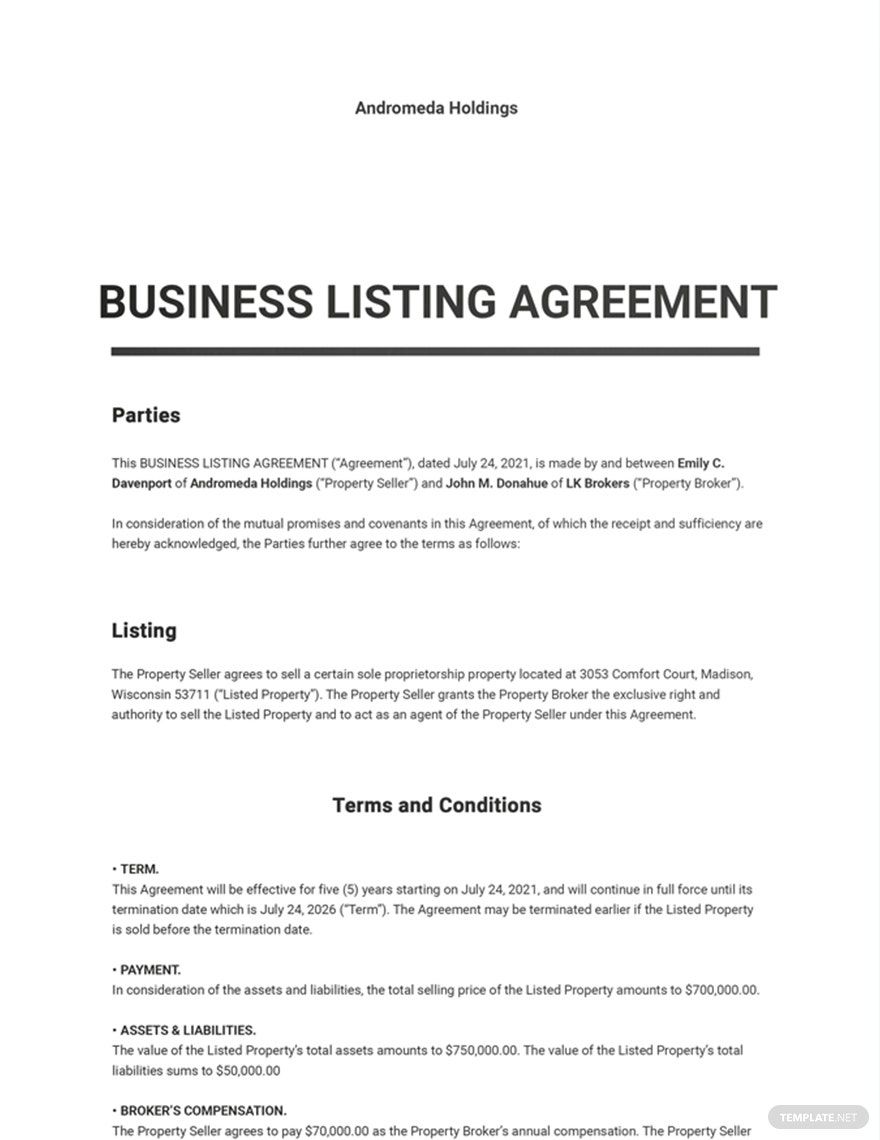 business-listing-agreement-template-google-docs-word-apple-pages