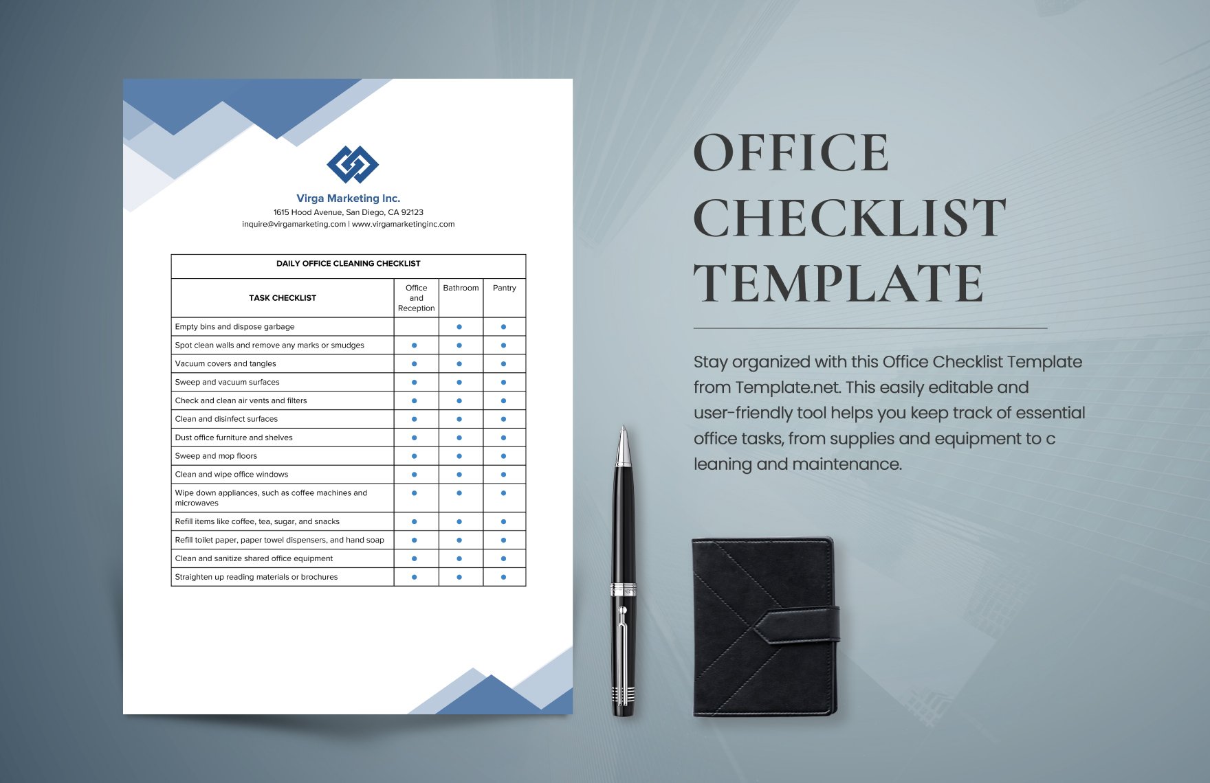 Office Checklist Template