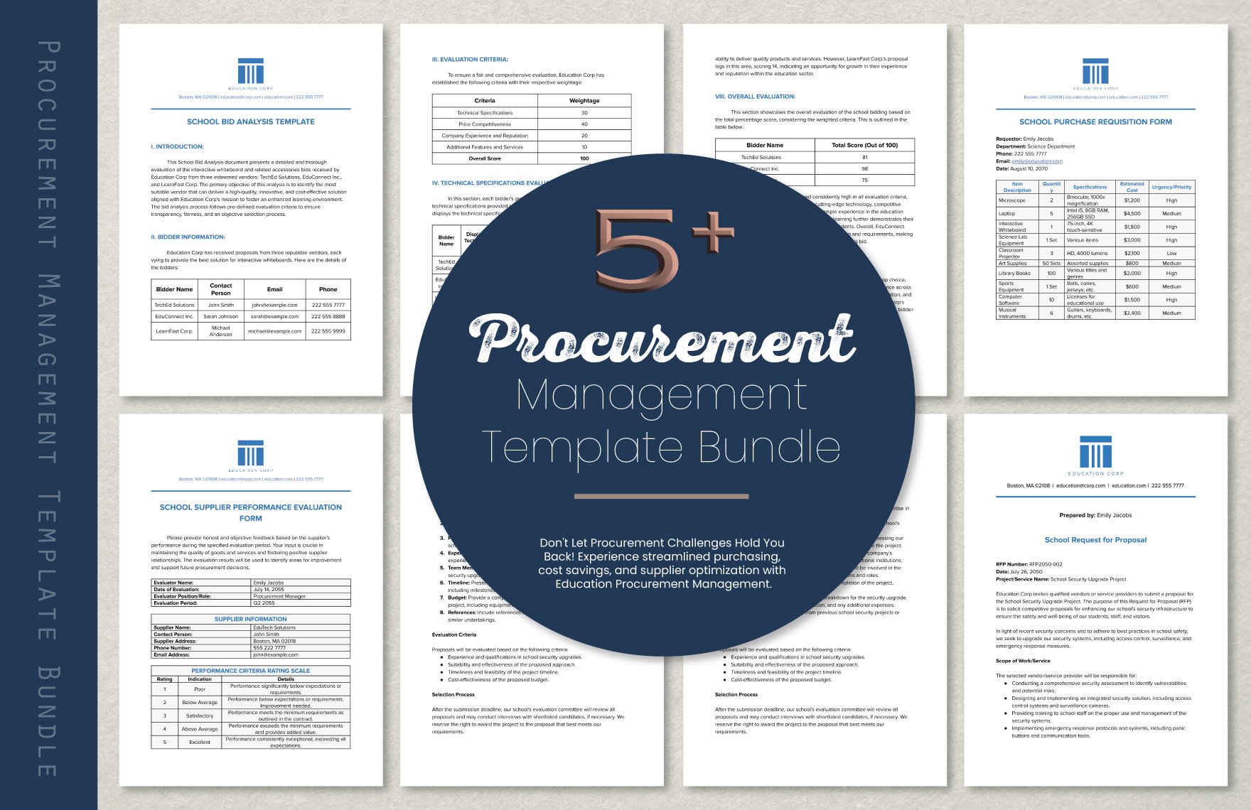 Project Management Proposal Template in PDF