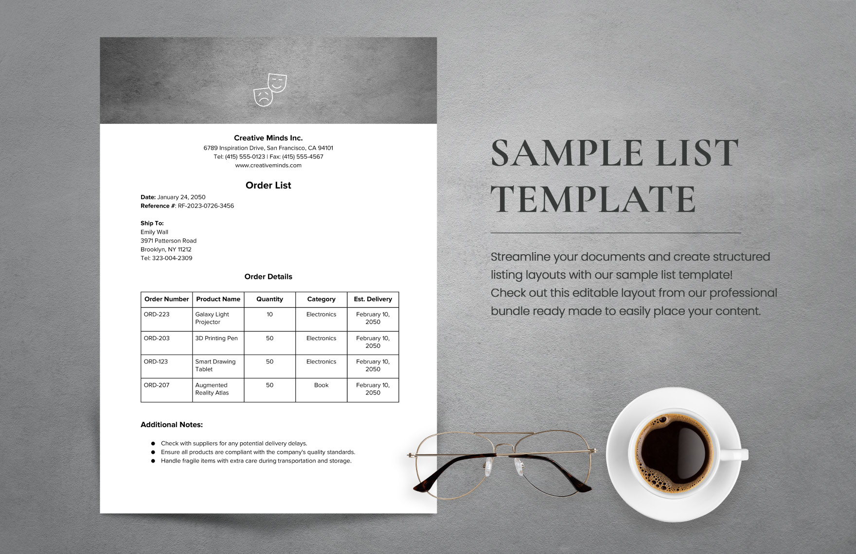 Sample List Template