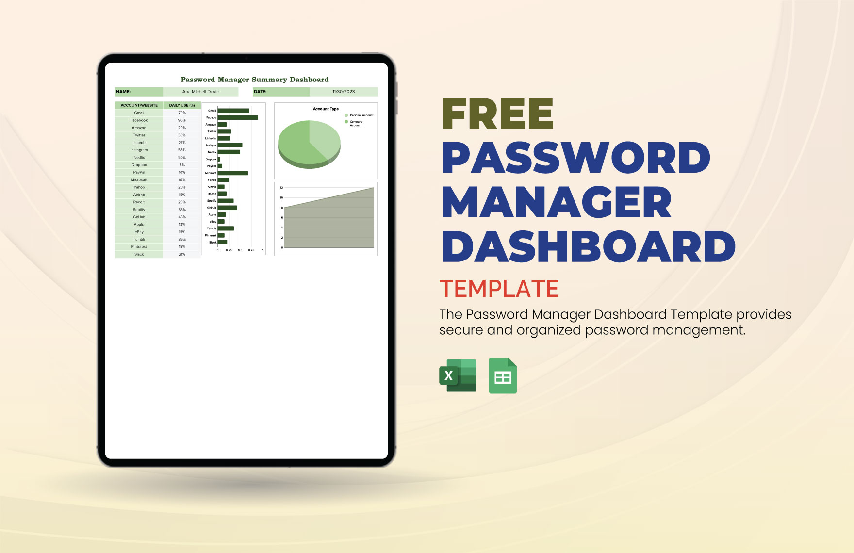 Project Dashboard Template in Google Sheets FREE Download