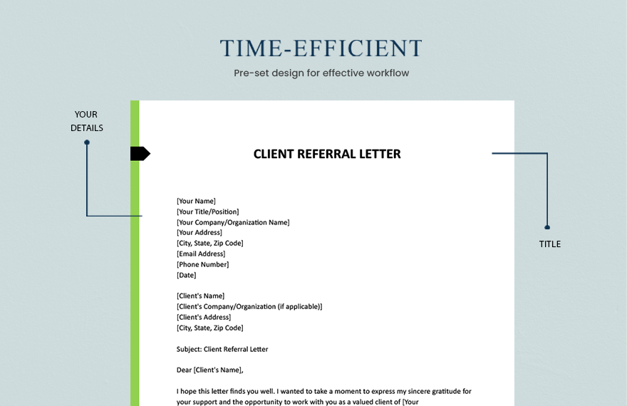 Client Referral Letter