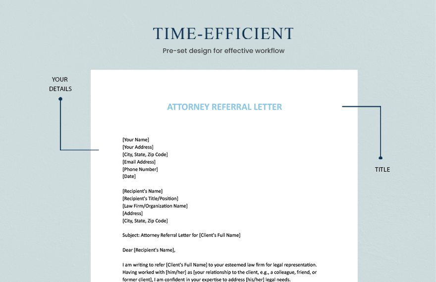 Attorney Referral Letter