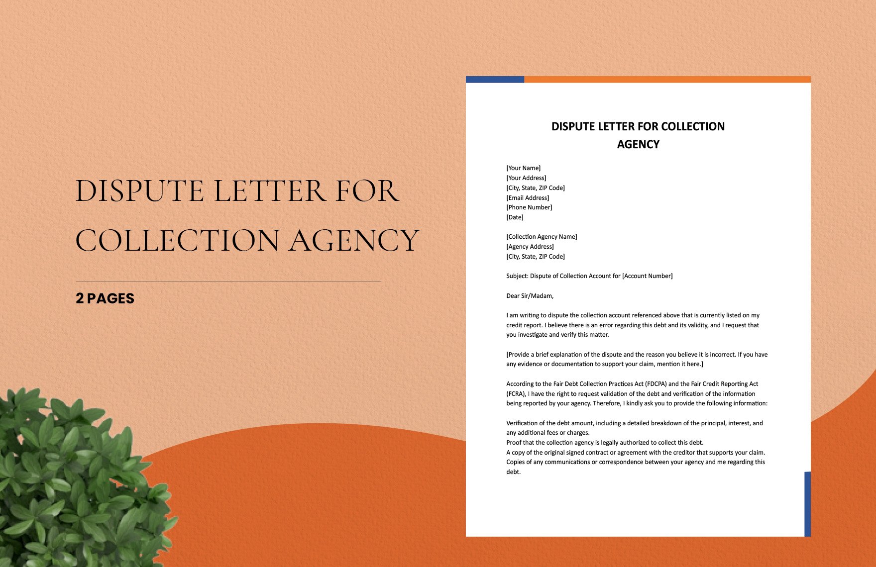 Dispute Letter For Collection Agency