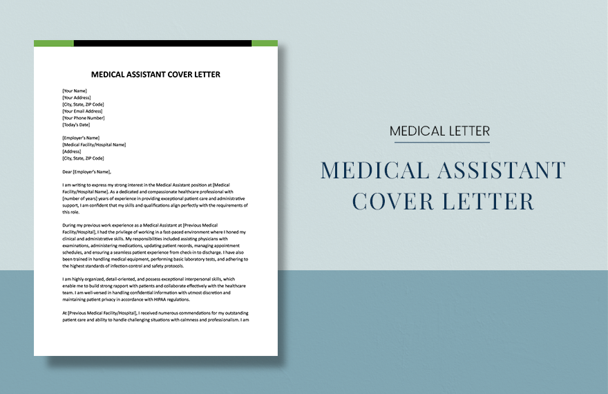 Free Medical Assistant Instructor Cover Letter - Download in Word ...