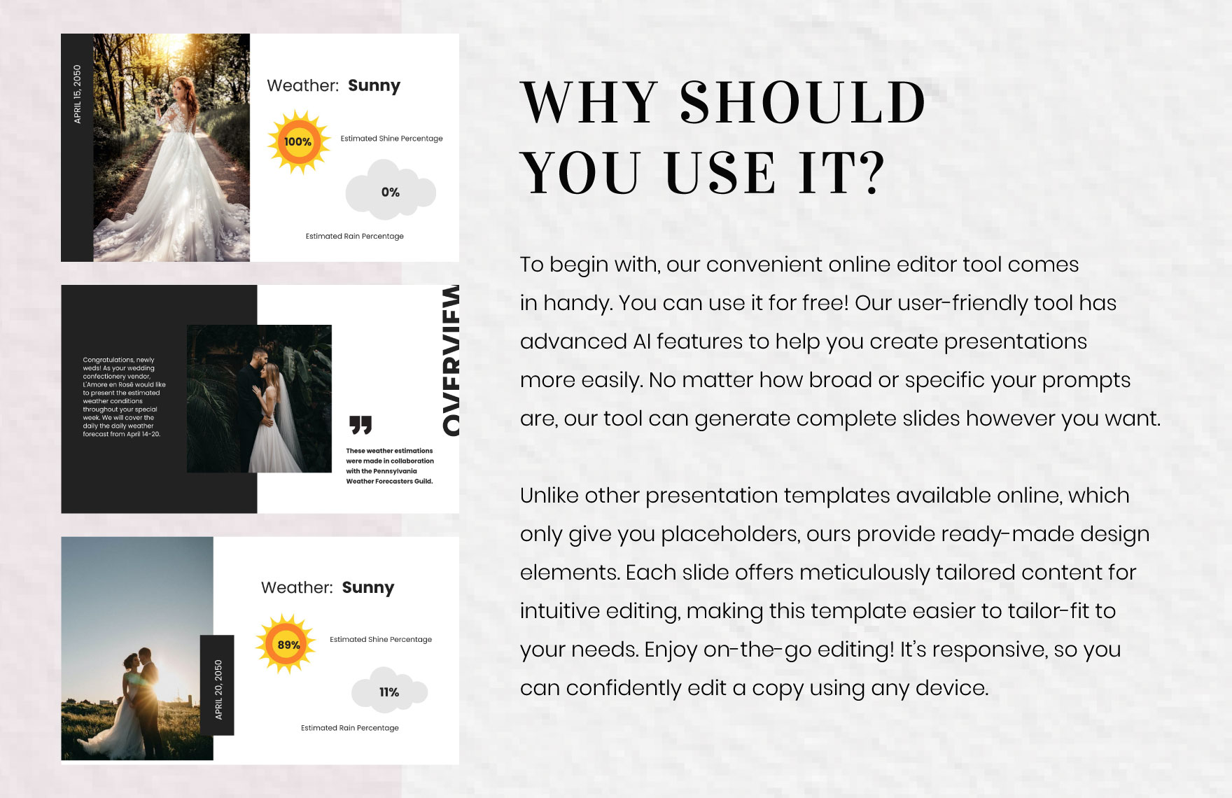 Free Weather Forecast Presentation Template to Edit Online