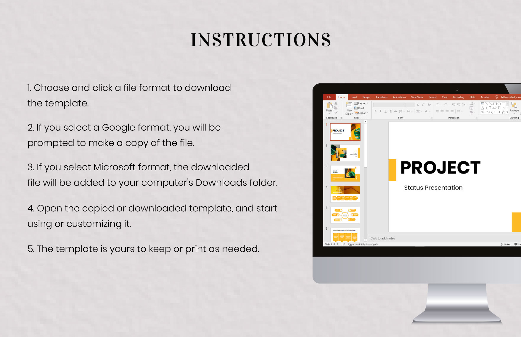 Free Project Status Presentation Template to Edit Online Free Project Status Presentation Template to Edit Online