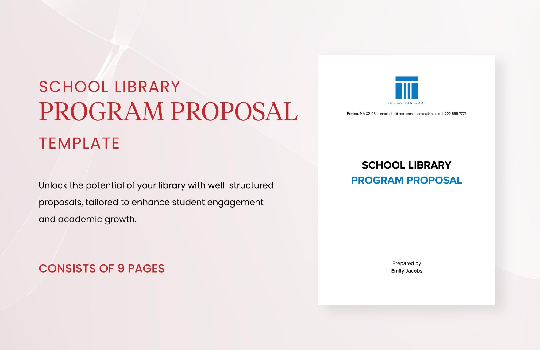School Library Program Proposal Template