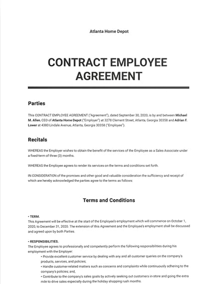 Google Docs Template Employment Contract Portal Tutorials