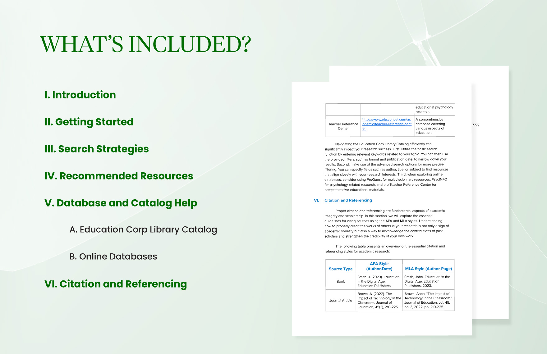 School Library Research Guides Template