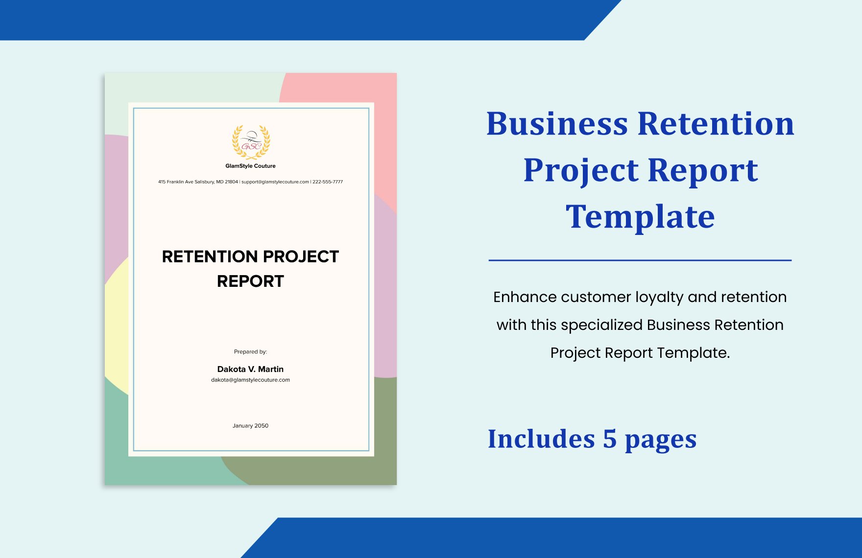 Business Retention Project Report Template