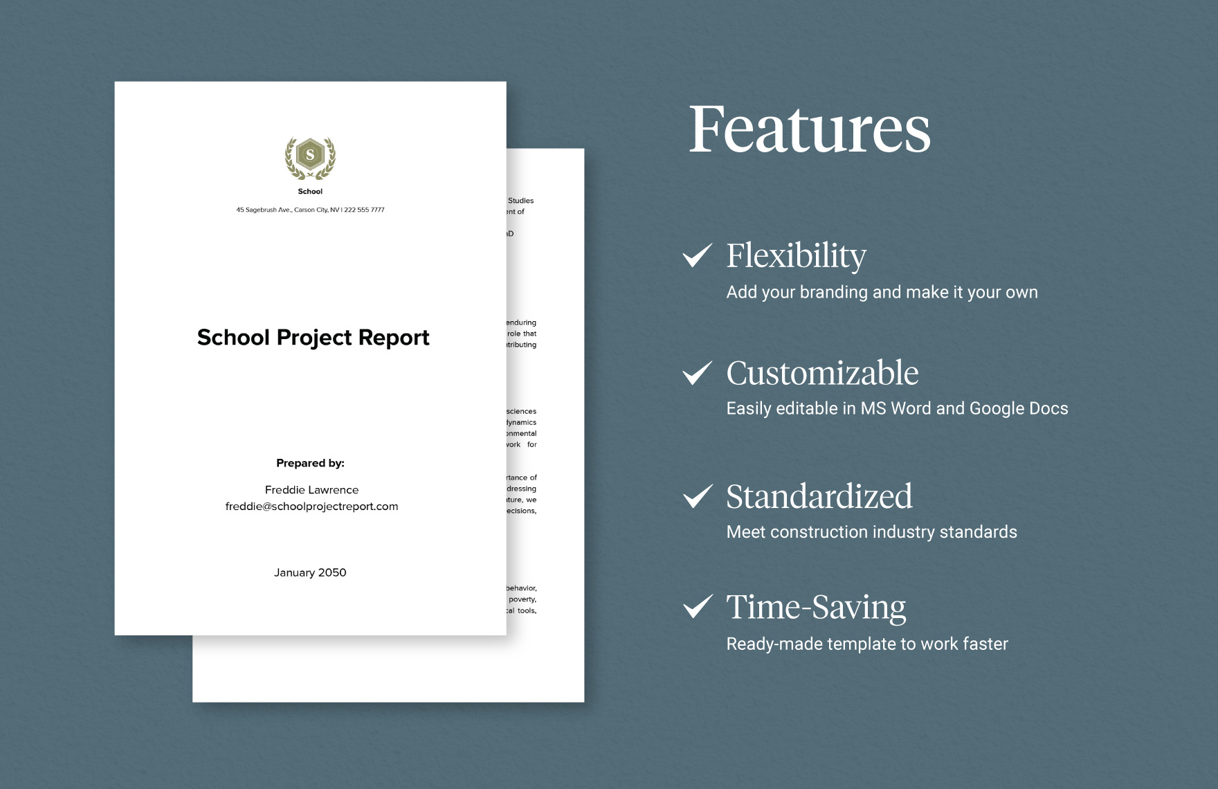 School Project Report Template
