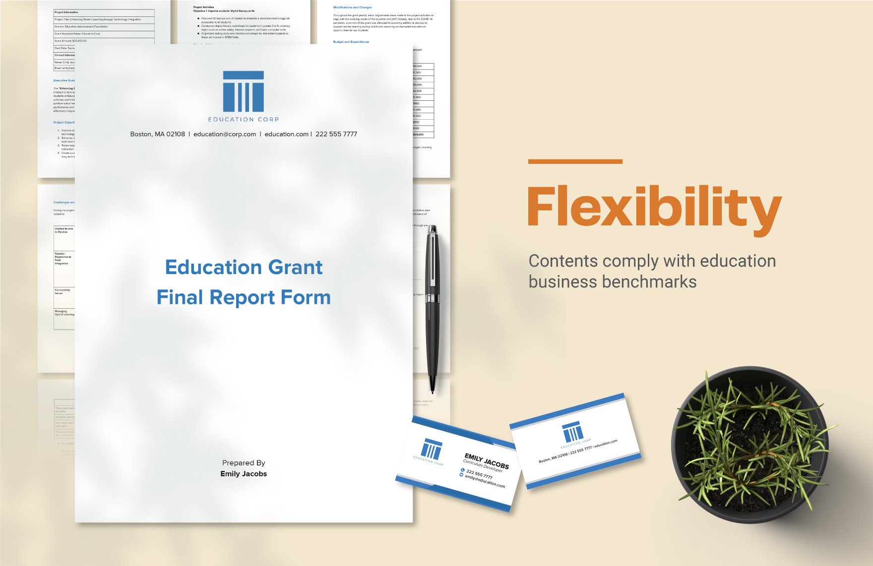  Education Grant Management Template Bundle