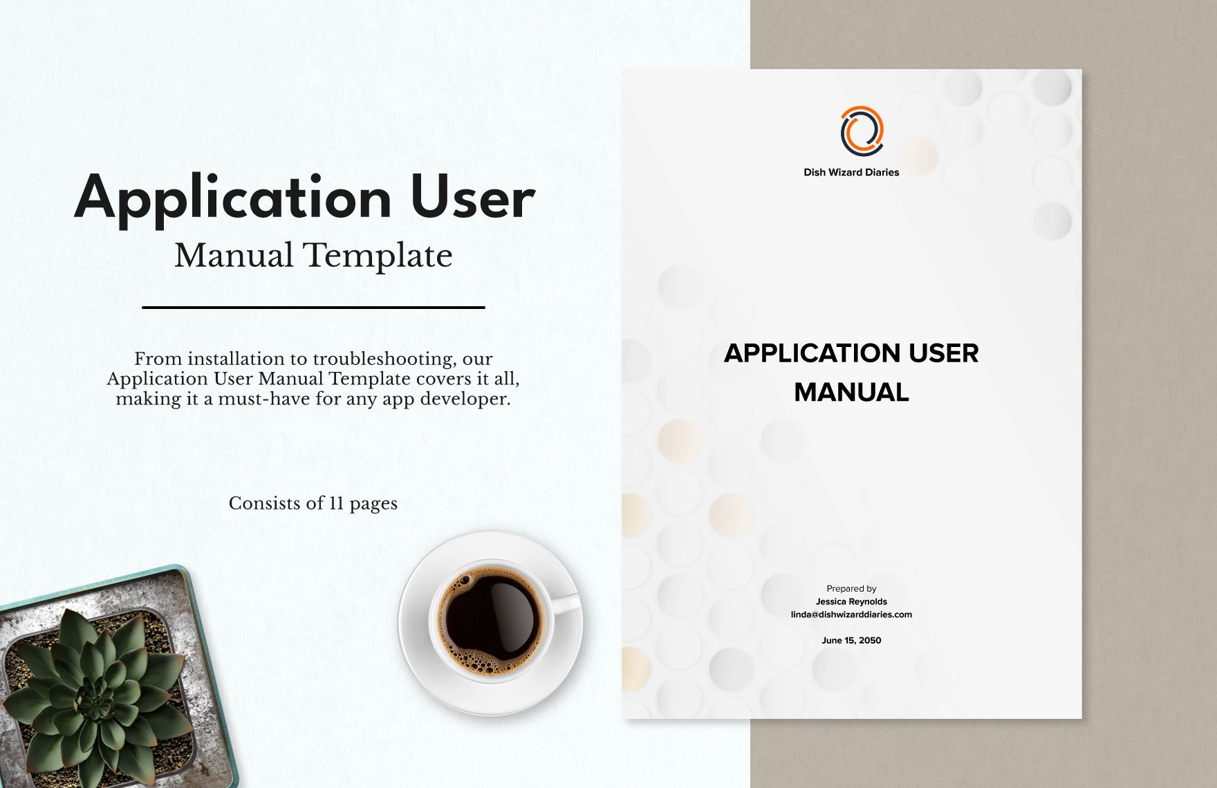 Application User Manual Template in Word, Google Docs, PDF
