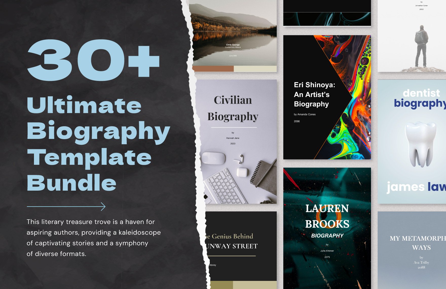 30+ Ultimate Biography Template Bundle
