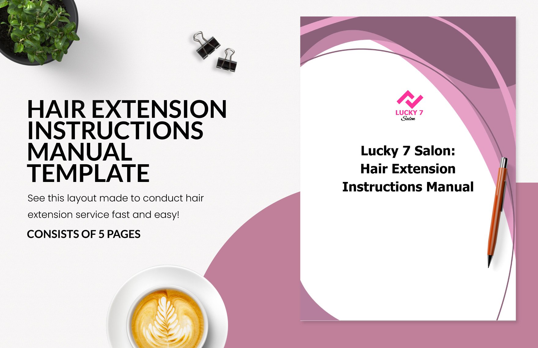 Hair Extension Instructions Manual Template